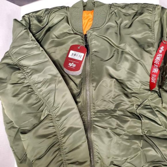 Alpha Industries Ma-1 Flight Men's jacket, Sage Green - Picture 4 of 6